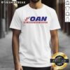 Hot Mike Gundy wearing an OAN One America News Network T-shirt, showcasing team spirit and support for the news outlet.