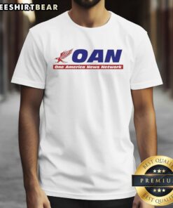 Hot Mike Gundy wearing an OAN One America News Network T-shirt, showcasing team spirit and support for the news outlet.