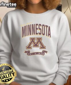 Alt Text: Cozy Hot Minnesota Golden Gophers Prime Play Sweatshirt in maroon, perfect for game day and chilly weather.