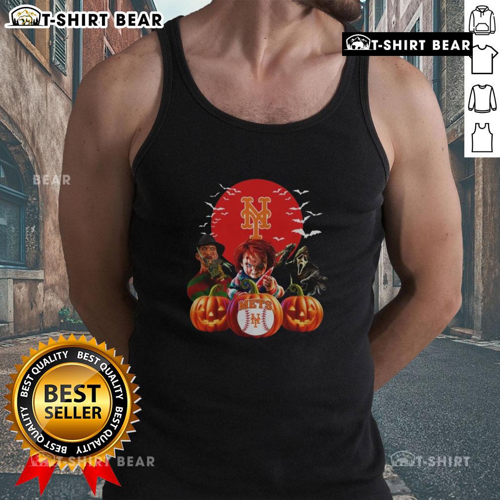 Hot New York Mets Mlb Horror Movie Halloween Tank Top