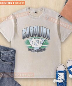 Hot North Carolina Tar Heels UNC arena fade washed t-shirt featuring team colors and logo, perfect for fans and casual wear.