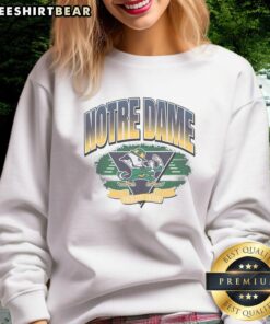 Hot Notre Dame Fighting Irish Arena Fade Sweatshirt in vibrant colors, perfect for fans showcasing team spirit.