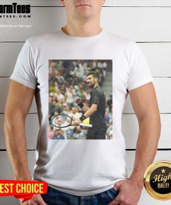 Hot Novak Djokovic US Open Tennis 2025 T-Shirt featuring vibrant design, perfect for fans and players alike.