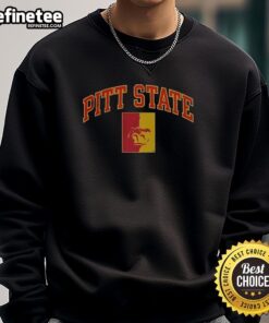 Cozy Hot Pitt State logo sweatshirt featuring vibrant colors and a stylish design, perfect for fans and students.