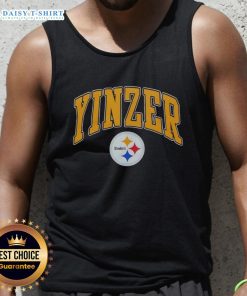 Hot Pittsburgh Steelers Yinzer logo tank top featuring bold design perfect for fans on game day.