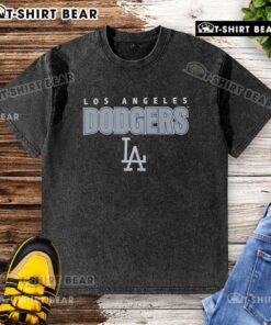 Hot Royal Los Angeles Dodgers Throwback Washed T-Shirt featuring vintage logo and soft fabric, perfect for baseball fans.