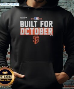 Hot San Francisco Giants 2025 MLB Postseason hoodie showcasing team spirit and style for October baseball fans.