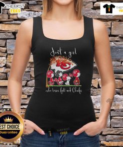 Hot Snoopy and friend in Kansas City Chiefs tank top, perfect for fall football lovers.