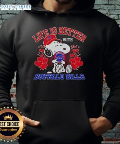 Alt Text: Cozy Hot Snoopy Buffalo Bills NFL hoodie, perfect for Bills Mafia fans celebrating life with style and comfort.