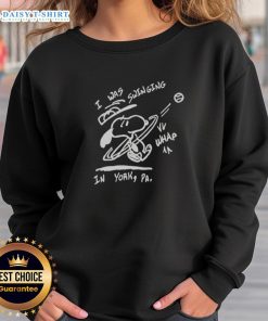 Hot Snoopy I Was Swinging In York sweatshirt featuring a playful Snoopy design, perfect for cozy casual wear.