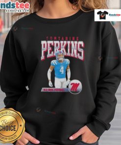 Hot Suntarine Perkins Ole Miss Football Illustrated sweatshirt featuring bold team graphics and vibrant colors.