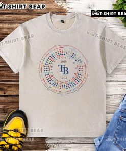 Hot Tampa Bay Rays baseball team results 2025 washed t-shirt featuring team logo and vibrant colors.