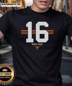 Hot Texas Longhorns Football Michael Taaffe Stripe T-Shirt featuring team colors and logo for fans and players.