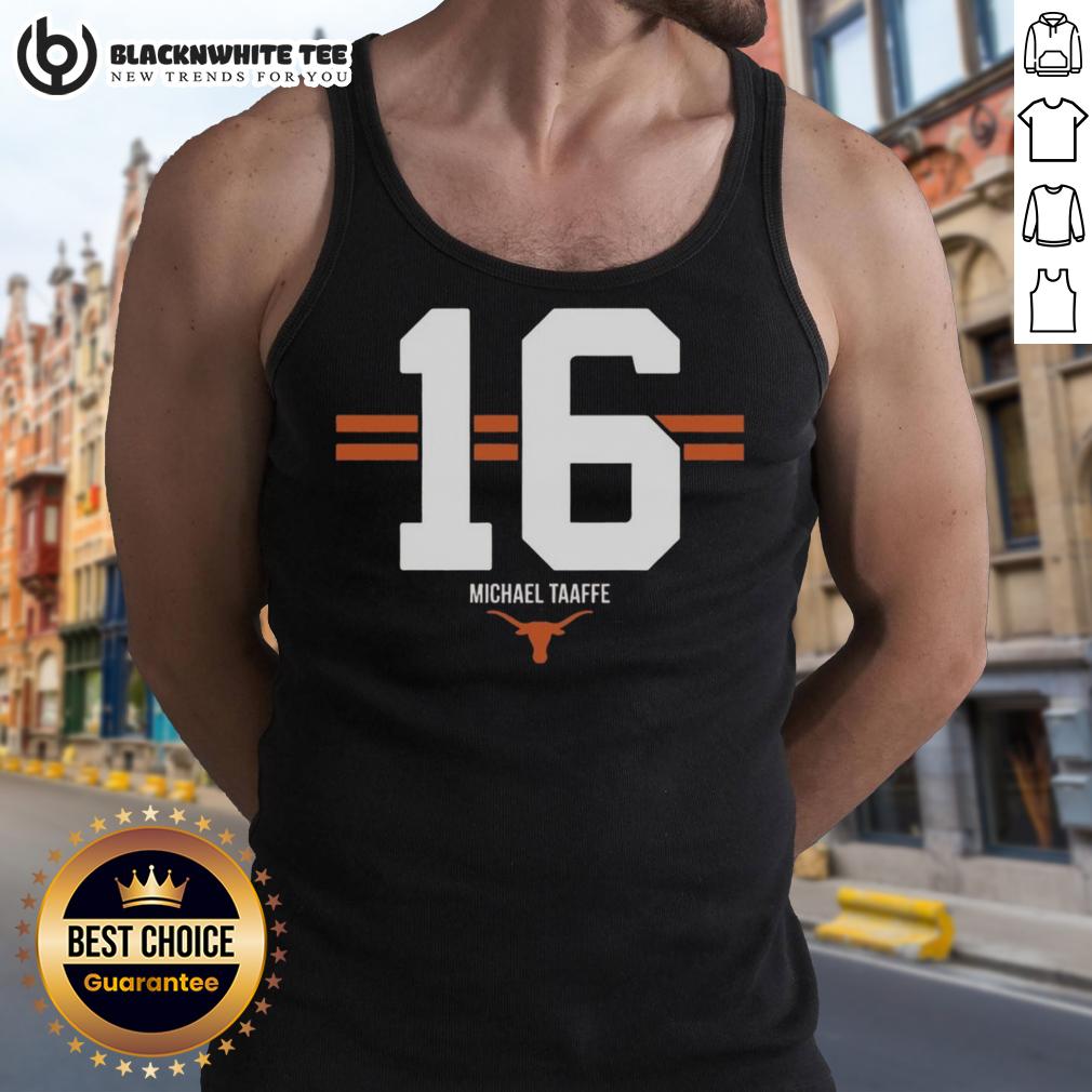 Hot Texas Longhorns Football Michael Taaffe #16 Stripe Tank Top Hot Texas Longhorns Football Michael Taaffe 16 Stripe Tank Top, perfect for game day and showcasing team spirit.