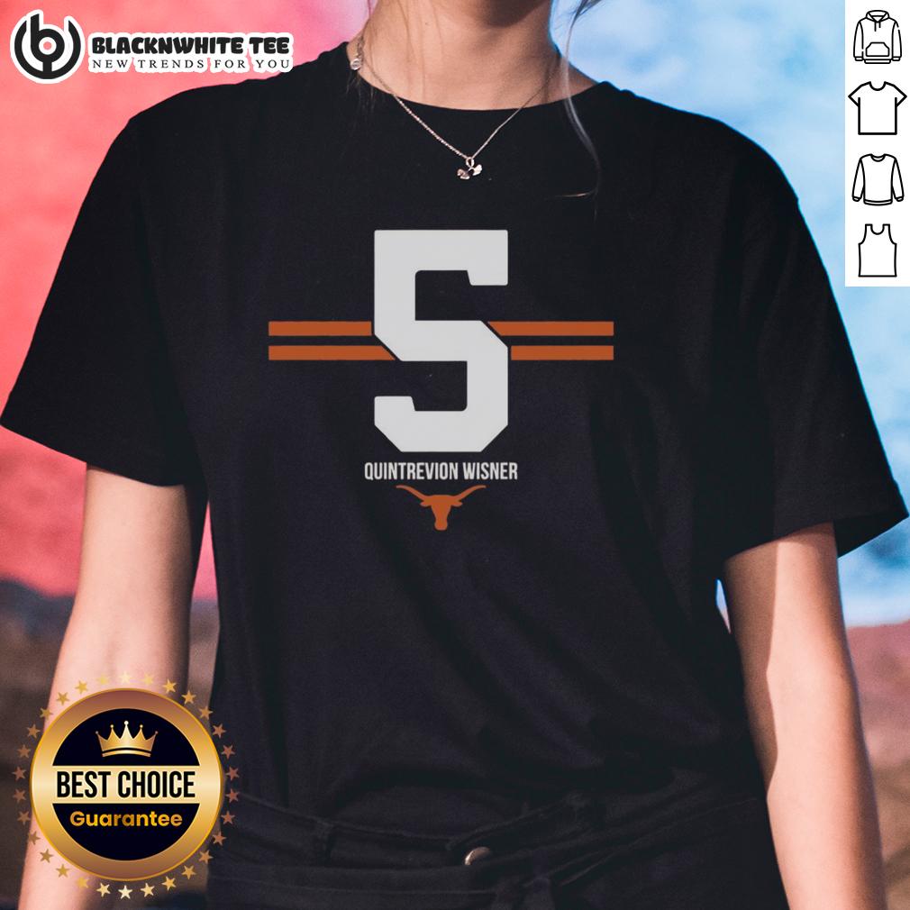 Hot Texas Longhorns Football Quintrevion Wisner #5 Stripe Ladies Tee Hot Texas Longhorns Football Quintrevion Wisner 5 Stripe Ladies Tee showcasing team spirit and stylish design.