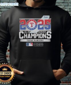 Hot Texas Rangers 2025 ALDS Champions hoodie featuring team logo and vibrant design for MLB fans.
