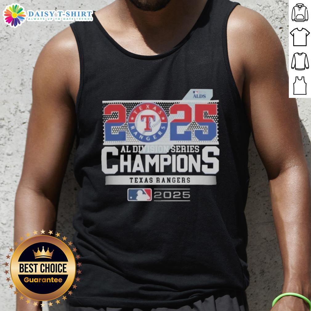 Hot Texas Rangers 2025 ALDS Champions MLB American League Division Series Tank Top Hot Texas Rangers 2025 ALDS Champions tank top showcasing team pride in the MLB American League Division Series.