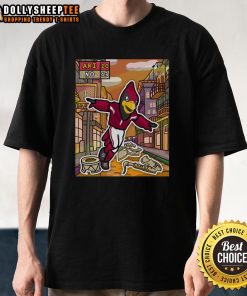 Hot Arizona Cardinals Go Marching In T-Shirt celebrating W victory over New Orleans Saints in stylish fan apparel.