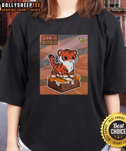 Hot Cincinnati Bengals stand on top of the Brownies ladies tee, showcasing team spirit and stylish fan apparel.