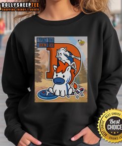 Denver Broncos sweatshirt featuring 'W' on opening day, celebrating victory over Tennessee Titans.