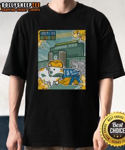Hot Green Bay Packers vs Detroit Lions T-Shirt showcasing team spirit and rivalry in vibrant colors.