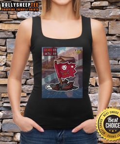 Hot tank top featuring 'The Kick Is Up No Koooood' celebrating Tampa Bay Buccaneers victory over Atlanta Falcons.