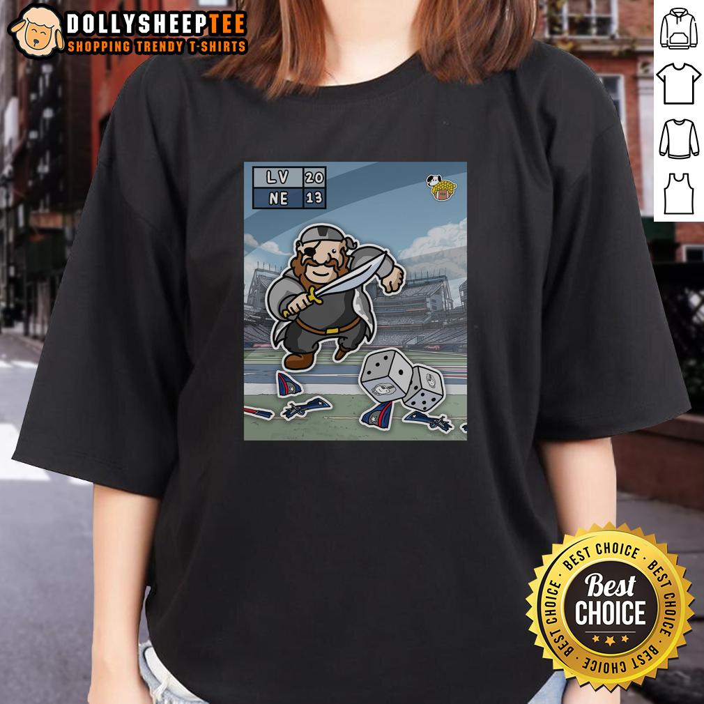 Hot The Las Vegas Raiders Dealt New England A Losing Hand Ladies Tee Hot Las Vegas Raiders Ladies Tee showcasing a bold design after defeating New England, perfect for fans.