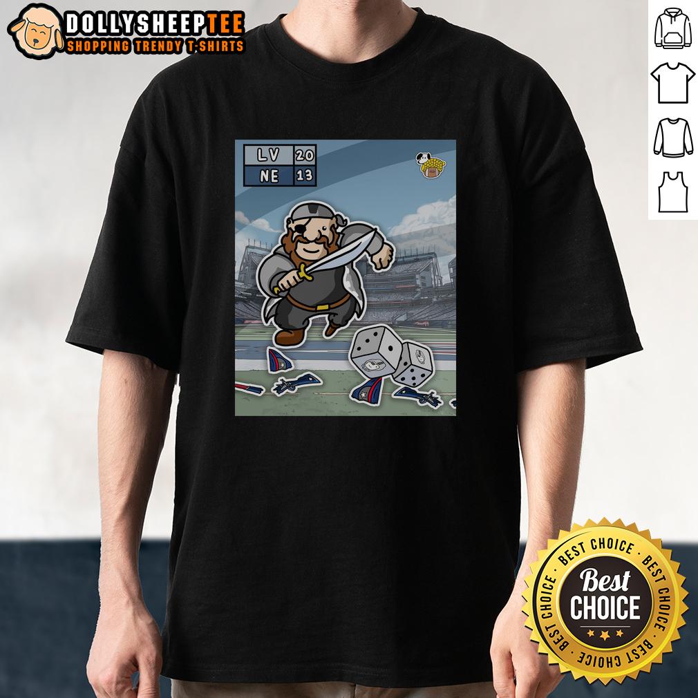 Hot The Las Vegas Raiders Dealt New England A Losing Hand T Shirt Alt Text: Hot Las Vegas Raiders Dealt New England A Losing Hand T-Shirt featuring bold graphics and team colors.