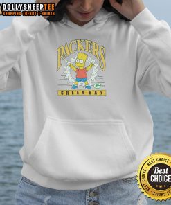 Hot The Simpsons Bart X Green Bay Packers hoodie featuring vibrant graphics and team colors, perfect for fans.