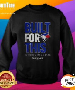 Hot Toronto Blue Jays Built For This MLB Postseason 2025 sweatshirt featuring vibrant team colors and logo design.