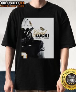 Hot UCF Knights football good luck 2025 season T-shirt design featuring team colors and logo for fans.