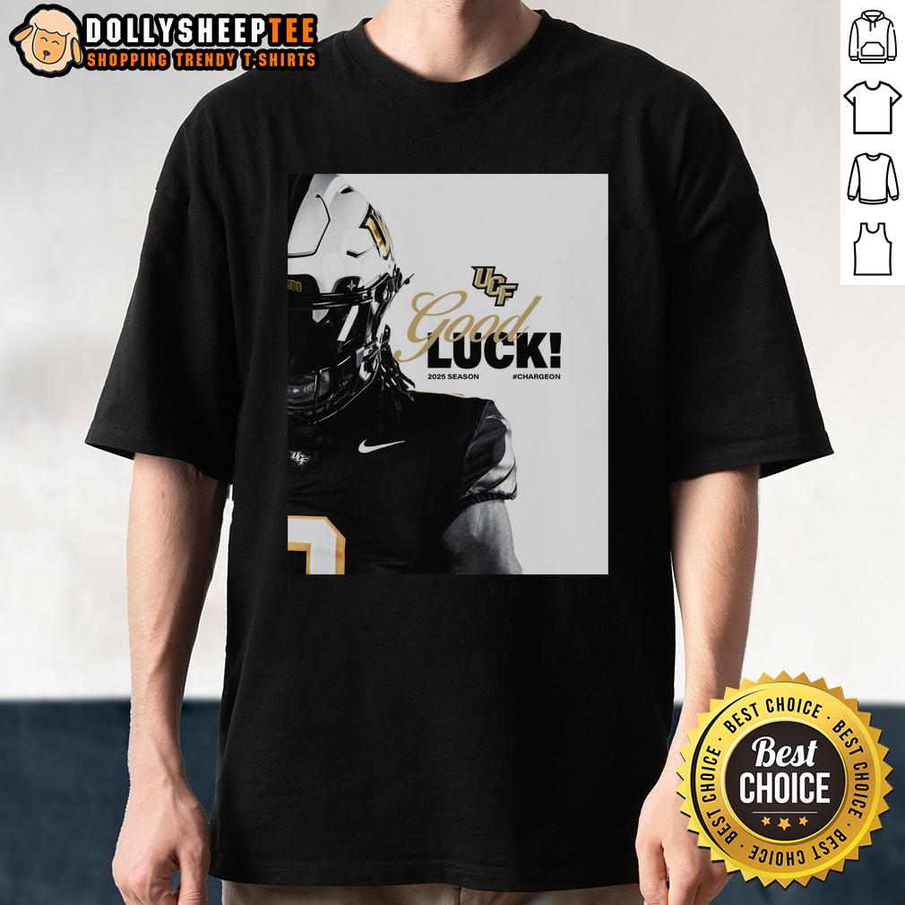 Hot Ucf Knights Football Good Luck 2025 Season T Shirt Hot UCF Knights football good luck 2025 season T-shirt design featuring team colors and logo for fans.