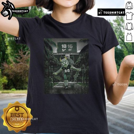 Hot USF Football Silenced The Swamp Ladies Tee featuring bold graphics, perfect for USF fans supporting their team.