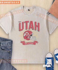 Hot Utah Utes Prime Play Washed T-Shirt featuring a vintage design in team colors for fans and sports enthusiasts.
