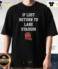 Alt Text: Hot Virginia Tech Hokies 'If Lost Return to Lane Stadium' T-Shirt featuring vibrant team colors and logo.