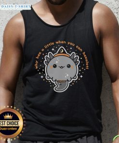 Trendy Hexalotl tank top featuring a cute axolotl design, perfect for casual wear and fans of unique graphic tees.