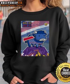 Buffalo Bills sweatshirt featuring 'Hot You Gotta Billieve' design, perfect for fans cheering against the Baltimore Ravens.