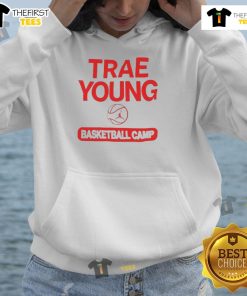 Official Trae Young Basketball Camp Hoodie featuring the camp logo and comfortable design for aspiring young athletes.