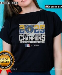 Good Milwaukee Brewers 2025 NLDS Champions MLB National League Division Series ladies tee in team colors.