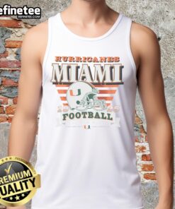 Good Miami Hurricanes Stripe Splash Tank Top featuring vibrant colors and a sporty design for fans and casual wear.