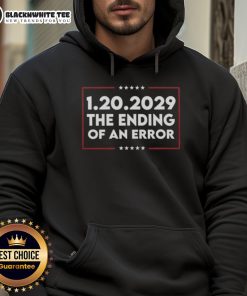 Alt Text: Nice 1.20.2029 The Ending Of An Error Hoodie featuring a stylish design and bold graphics for a modern streetwear look.