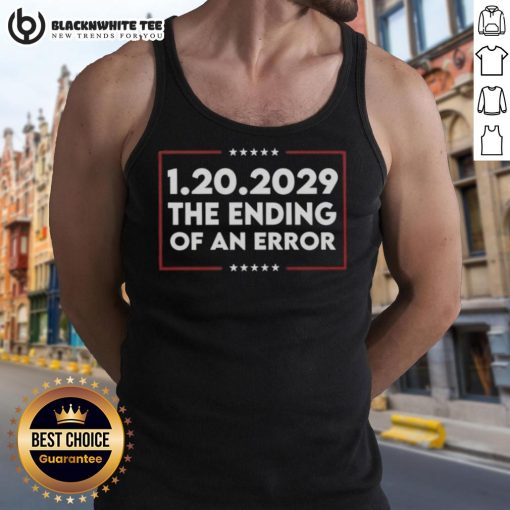 Nice 1.20.2029 The Ending Of An Error tank top featuring bold graphic design and stylish fit for casual wear.