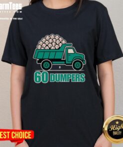 Seattle Mariners Ladies Tee featuring 'Nice 60 Big Dumpers Historic Season' design, perfect for fans celebrating baseball.
