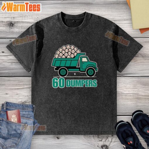 Seattle Mariners Nice 60 Big Dumpers Historic Season washed t-shirt showcasing team pride and vintage style.