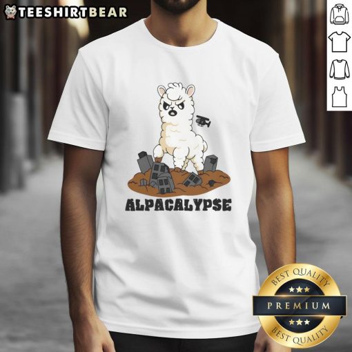 Nice Alpacalypse Alpaca T-Shirt featuring a whimsical alpaca graphic for casual, fun fashion lovers.