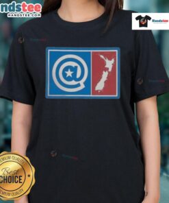 Nice Always Range 5 Coastlines ladies tee featuring vibrant coastal designs, perfect for summer casual wear.