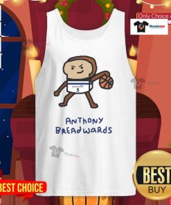 Nice Anthony Breadwards wearing a Timberwolves basketball player pun tank top during a game.