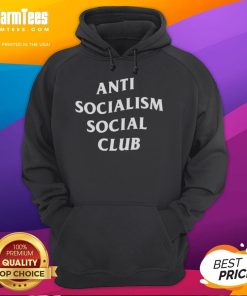Nice Anti-Socialism Social Club Hoodie in black, featuring bold graphics and a stylish, comfortable fit.