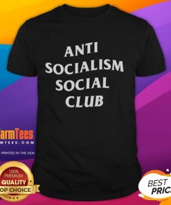 Nice Anti Socialism Social Club T-Shirt featuring bold graphics and a stylish design for casual wear enthusiasts.