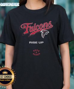 Nice Atlanta Falcons Born x Raised Rise Up Ladies Tee showcasing team spirit for female fans in stylish design.